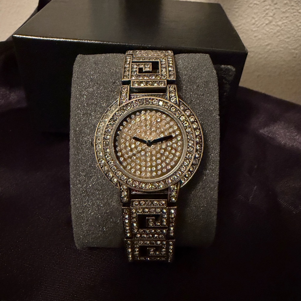 Heidi Daus Gold and Silver Crystal-Embellished Watch